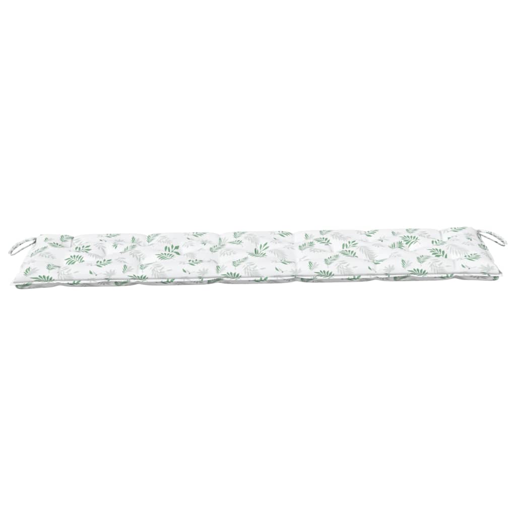 Bankauflage Blattmuster 180x50x7 cm Stoff