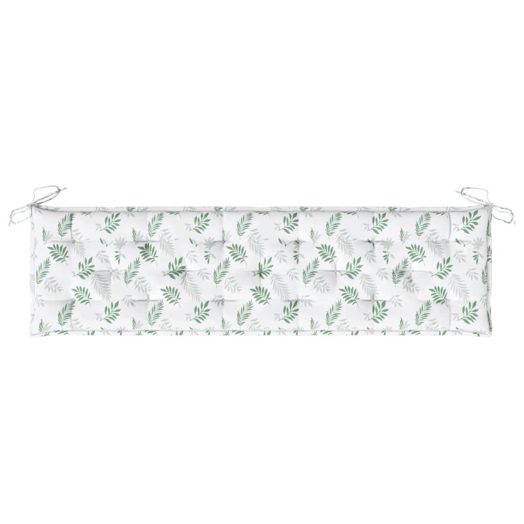 Bankauflage Blattmuster 180x50x7 cm Stoff
