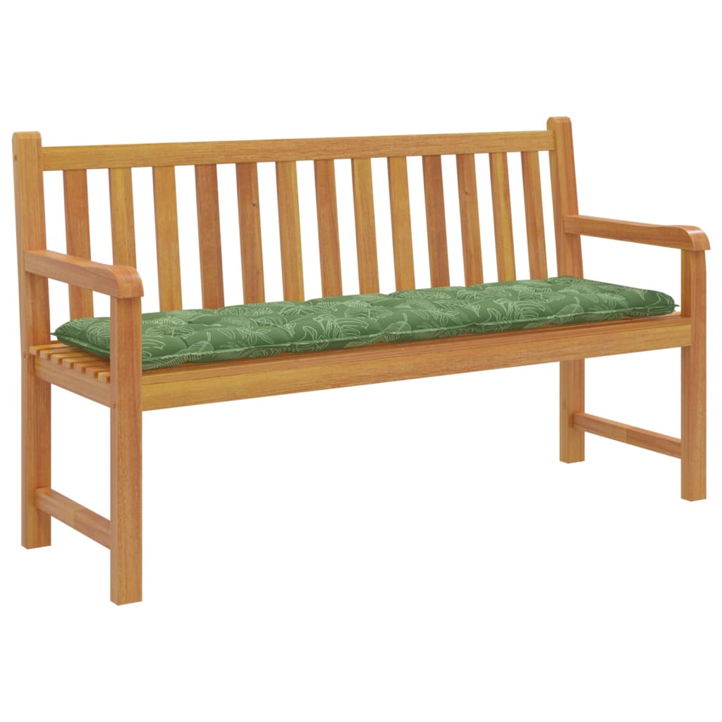 Bankauflage Blattmuster 180x50x7 cm Stoff