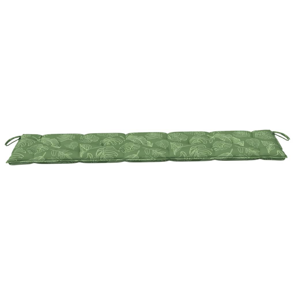 Bankauflage Blattmuster 180x50x7 cm Stoff