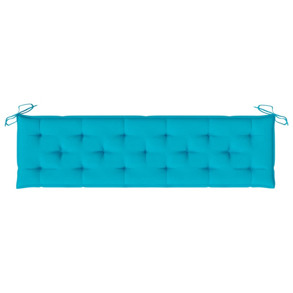 Bankauflage Türkis 180x50x7 cm Stoff