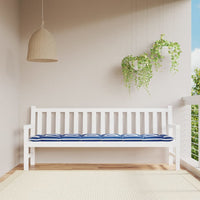 Thumbnail for Gartenbank-Auflage Blau&Weiß Gestreift 200x50x7 cm Stoff