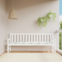 Thumbnail for Gartenbank-Auflage Blattmuster 200x50x7 cm Stoff