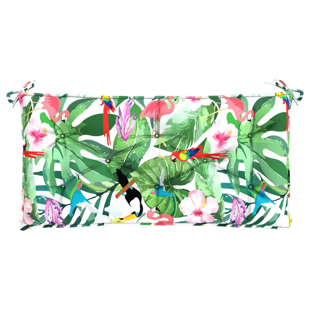 Gartenbank-Auflagen 2-tlg. Mehrfarbig 100x50x7 cm Stoff