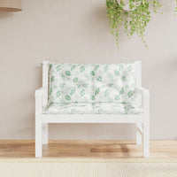 Thumbnail for Gartenbank-Auflagen 2-tlg. Blattmuster 100x50x7 cm Stoff