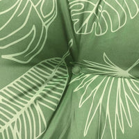 Thumbnail for Gartenbank-Auflagen 2-tlg. Blattmuster 100x50x7 cm Stoff
