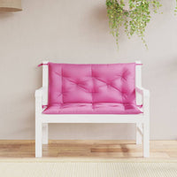 Thumbnail for Gartenbank-Auflagen 2-tlg. Rosa 100x50x7 cm Stoff