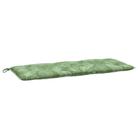 Thumbnail for Gartenbank-Auflagen 2-tlg. Blattmuster 120x50x7 cm Stoff
