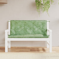Thumbnail for Gartenbank-Auflagen 2-tlg. Blattmuster 120x50x7 cm Stoff