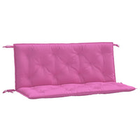 Thumbnail for Gartenbank-Auflagen 2-tlg. Rosa 120x50x7 cm Stoff