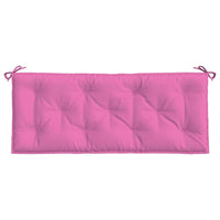 Thumbnail for Gartenbank-Auflagen 2-tlg. Rosa 120x50x7 cm Stoff