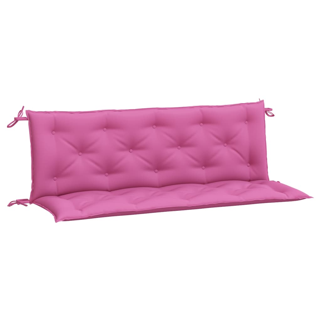 Gartenbank-Auflagen 2-tlg. Rosa 150x50x7 cm Stoff