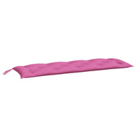Thumbnail for Gartenbank-Auflagen 2-tlg. Rosa 150x50x7 cm Stoff