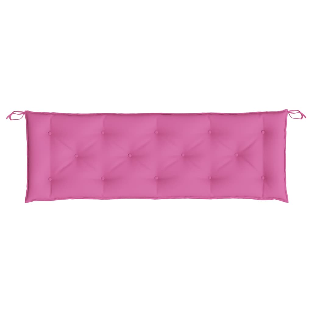 Gartenbank-Auflagen 2-tlg. Rosa 150x50x7 cm Stoff