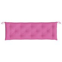 Thumbnail for Gartenbank-Auflagen 2-tlg. Rosa 150x50x7 cm Stoff
