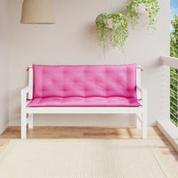 Thumbnail for Gartenbank-Auflagen 2-tlg. Rosa 150x50x7 cm Stoff