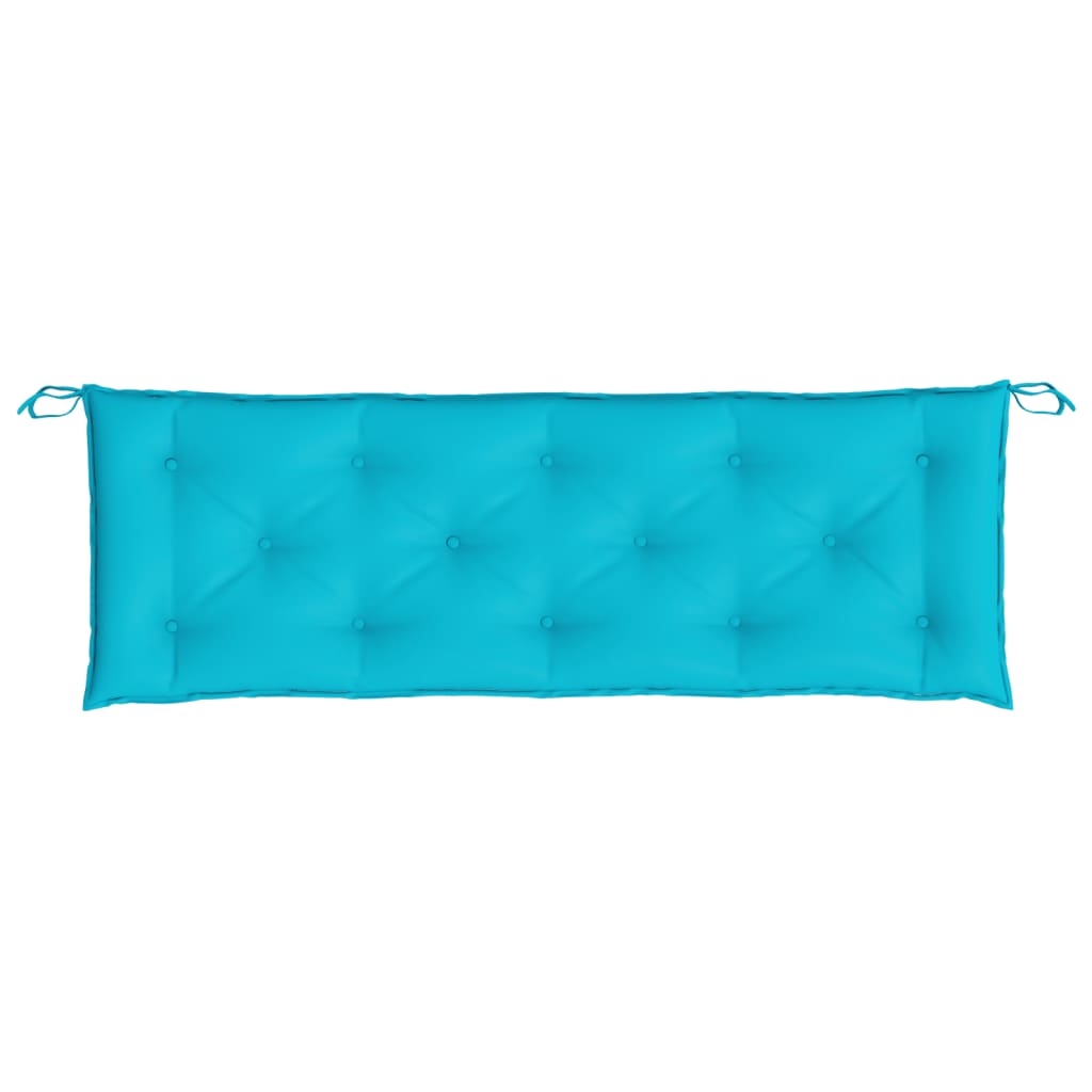 Gartenbank-Auflagen 2-tlg. Türkis 150x50x7 cm Stoff