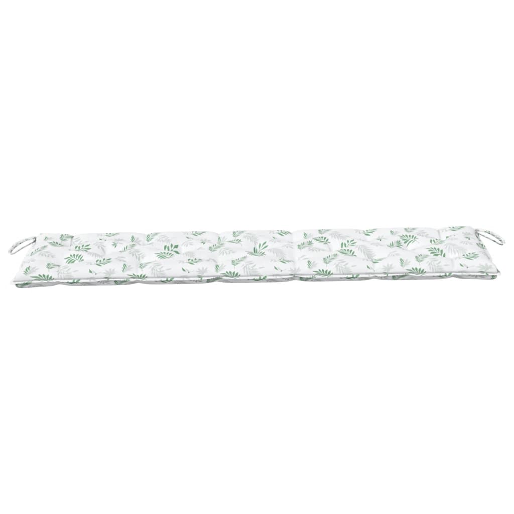 Bankauflagen 2 Stk. Blattmuster 180x50x7 cm Stoff