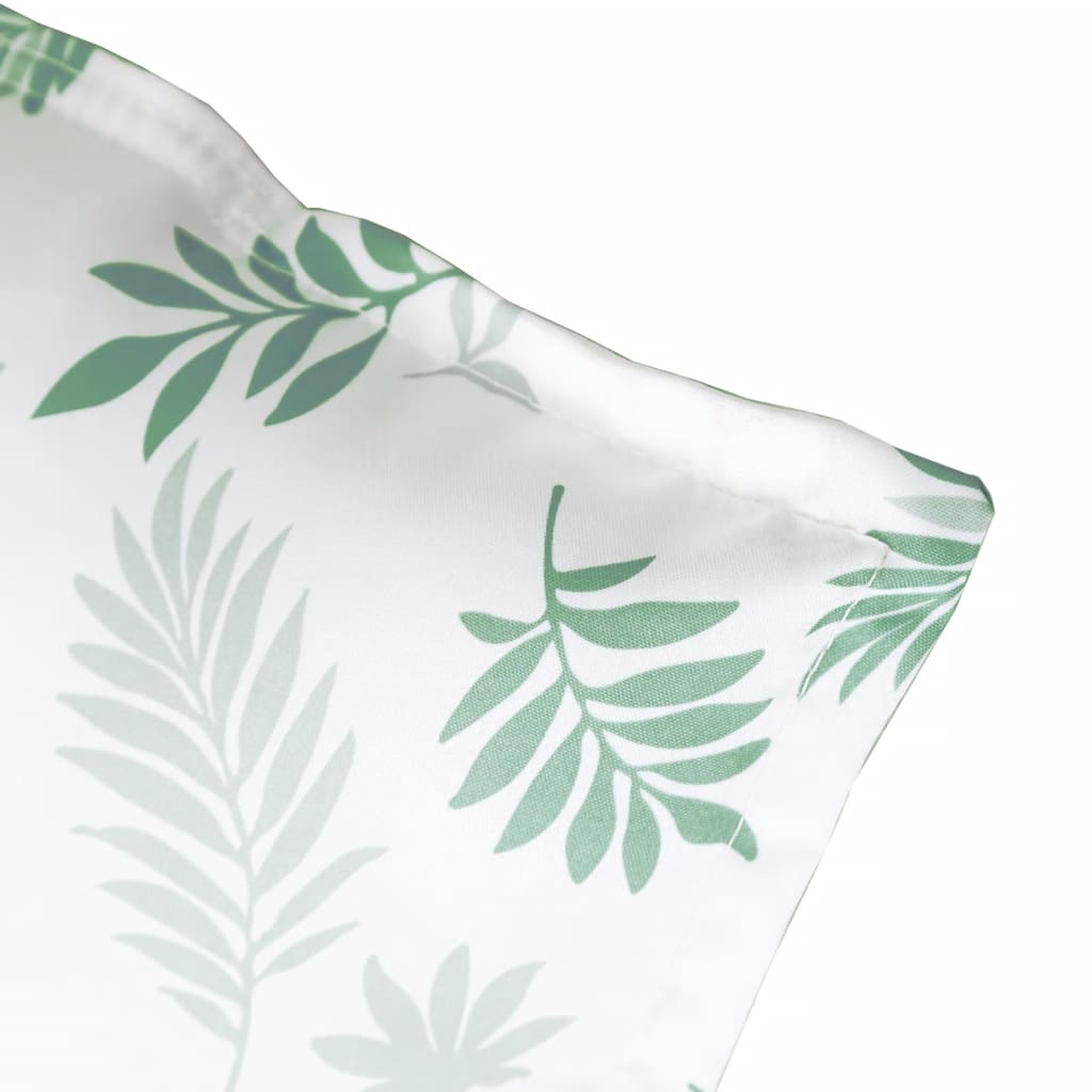 Bankauflagen 2 Stk. Blattmuster 180x50x7 cm Stoff