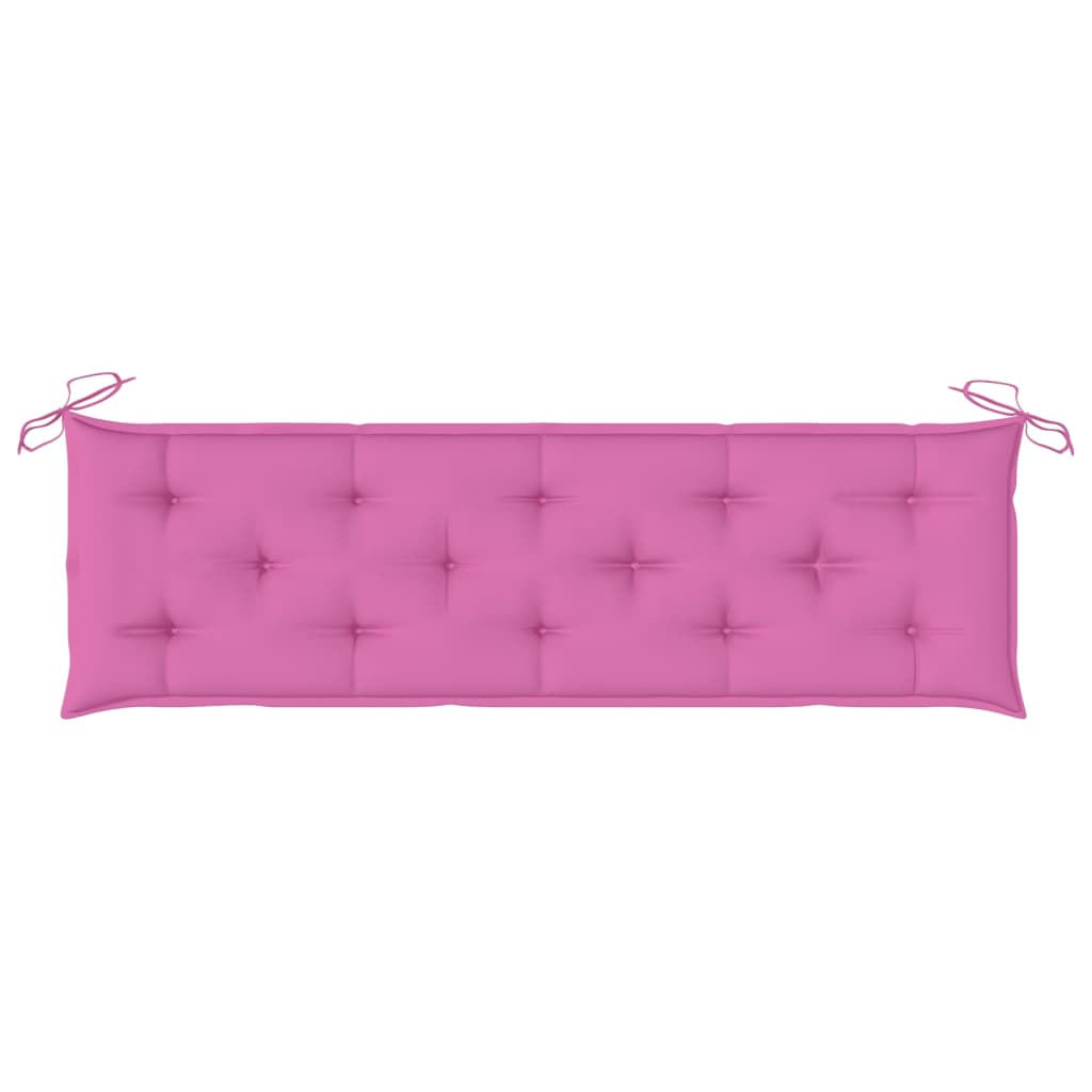 Bankauflagen 2 Stk. Rosa 180x50x7 cm Stoff