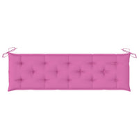 Thumbnail for Bankauflagen 2 Stk. Rosa 180x50x7 cm Stoff