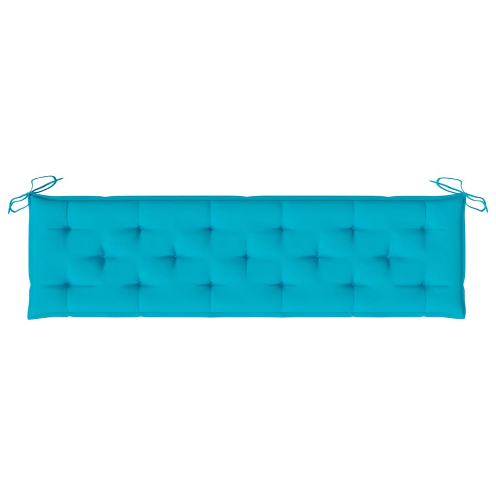 Bankauflagen 2 Stk. Türkis 180x50x7 cm Stoff
