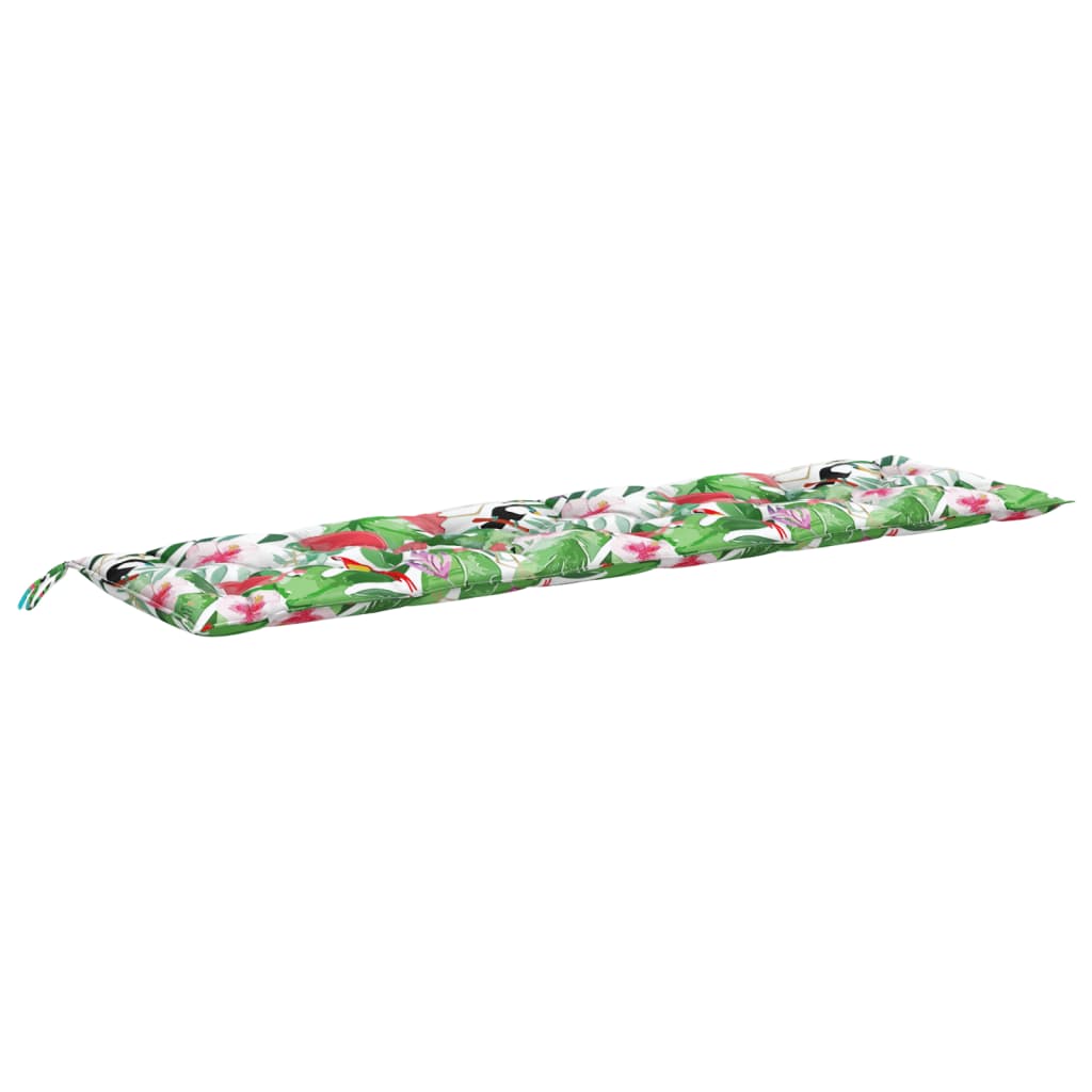 Gartenbank-Auflagen 2-tlg. Mehrfarbig 200x50x7 cm Stoff