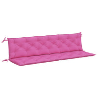 Thumbnail for Gartenbank-Auflagen 2-tlg. Rosa 200x50x7 cm Stoff