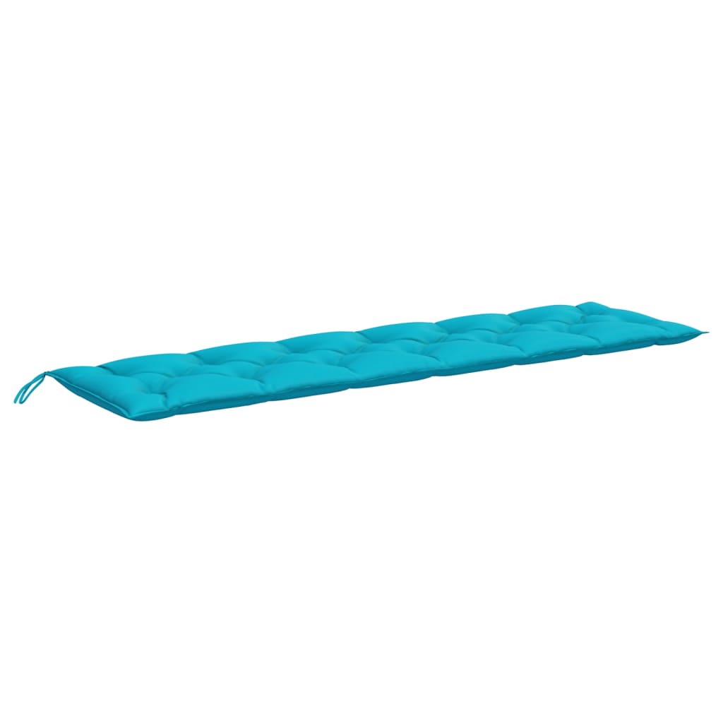 Gartenbank-Auflagen 2-tlg. Türkis 200x50x7 cm Stoff