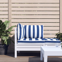 Thumbnail for Palettenkissen 3 Stk. Blau & Weiß Gestreift Oxford-Gewebe
