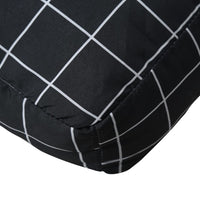 Thumbnail for Palettenkissen 3 Stk. Schwarz Karomuster Oxford-Gewebe