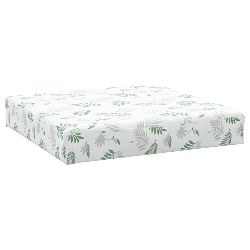 Palettenkissen Blattmuster 60x60x10 cm Oxford-Gewebe