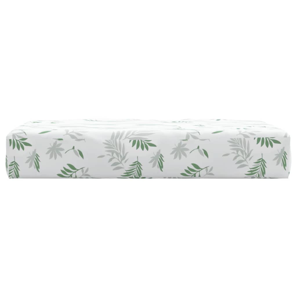 Palettenkissen Blattmuster 60x60x10 cm Oxford-Gewebe