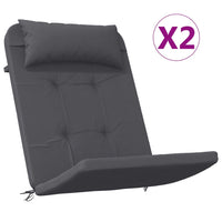 Thumbnail for Adirondack-Auflagen 2 Stk. Anthrazit Oxford-Gewebe
