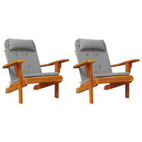 Thumbnail for Adirondack-Auflagen 2 Stk. Grau Oxford-Gewebe