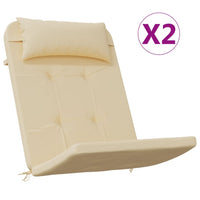 Thumbnail for Adirondack-Auflagen 2 Stk. Beige Oxford-Gewebe