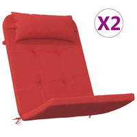 Thumbnail for Adirondack-Auflagen 2 Stk. Rot Oxford-Gewebe