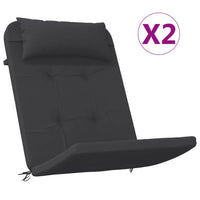 Thumbnail for Adirondack-Auflagen 2 Stk. Schwarz Oxford-Gewebe