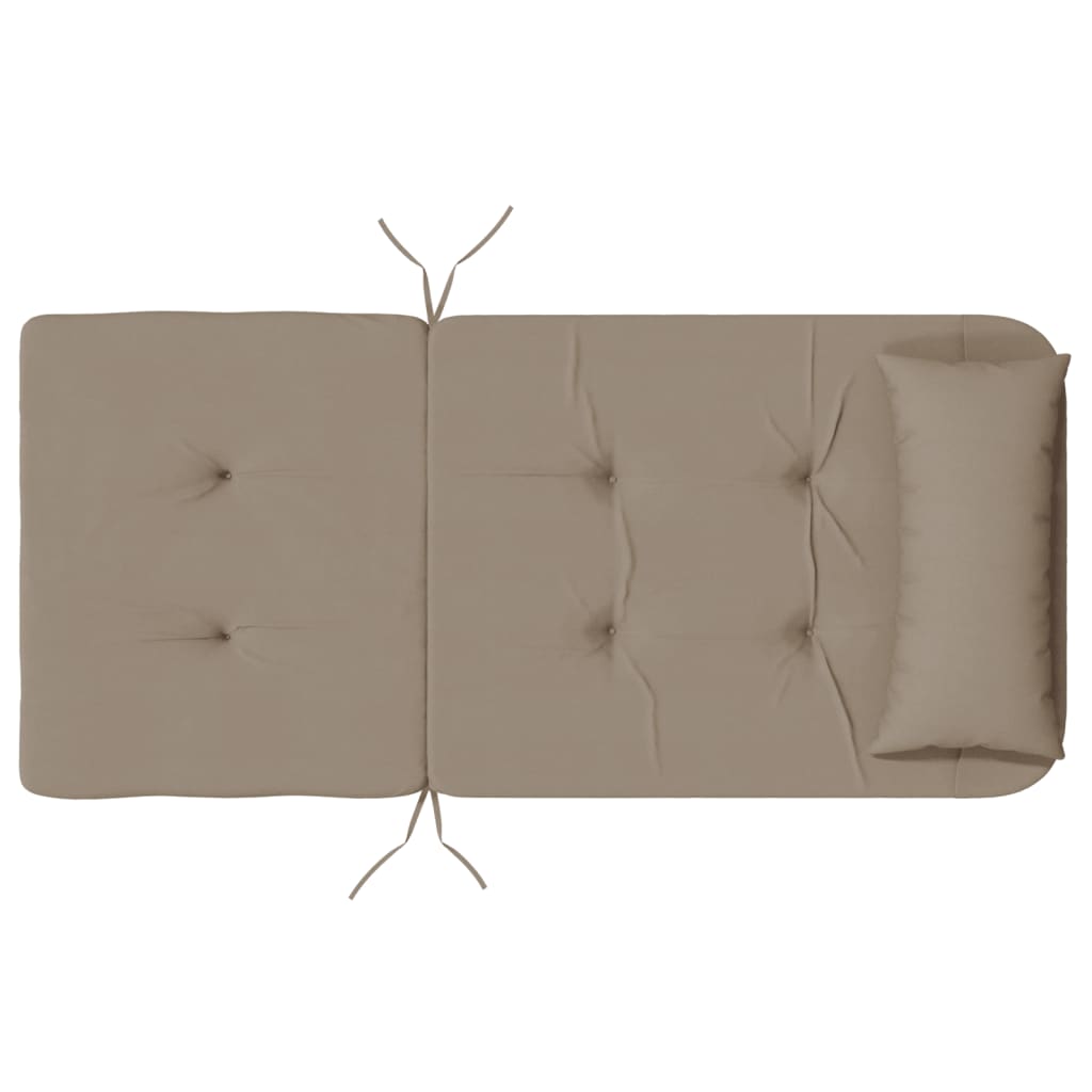 Adirondack-Auflagen 2 Stk. Taupe Oxford-Gewebe