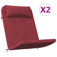 Thumbnail for Adirondack-Auflagen 2 Stk. Weinrot Oxford-Gewebe