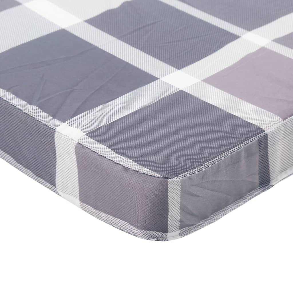 Adirondack-Auflagen 2 Stk. Grau Karomuster Oxford-Gewebe