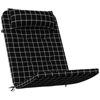 Thumbnail for Adirondack-Auflagen 2 Stk. Schwarz Karomuster Oxford-Gewebe