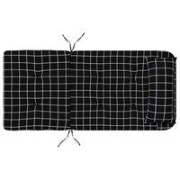 Thumbnail for Adirondack-Auflagen 2 Stk. Schwarz Karomuster Oxford-Gewebe