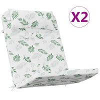 Thumbnail for Adirondack-Auflagen 2 Stk. Blattmuster Oxford-Gewebe