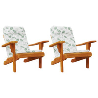 Thumbnail for Adirondack-Auflagen 2 Stk. Blattmuster Oxford-Gewebe