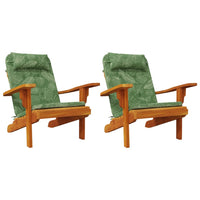 Thumbnail for Adirondack-Auflagen 2 Stk. Blattmuster Oxford-Gewebe