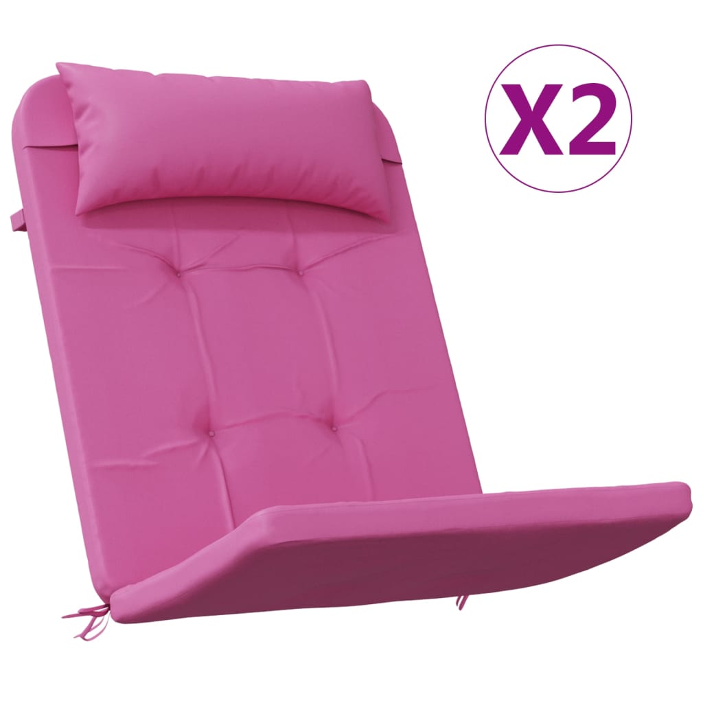 Adirondack-Auflagen 2 Stk. Rosa Oxford-Gewebe