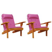 Thumbnail for Adirondack-Auflagen 2 Stk. Rosa Oxford-Gewebe