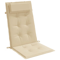 Thumbnail for Hochlehner-Auflagen 4 Stk. Beige Oxford-Gewebe