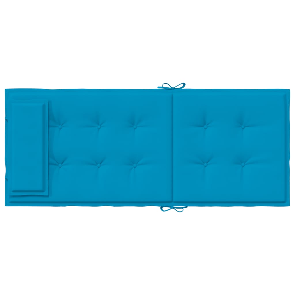Hochlehner-Auflagen 2 Stk. Hellblau Oxford-Gewebe